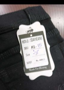 Slim Fit Black Jeans For Women