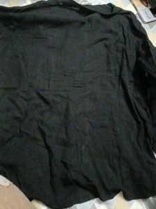 Embroidered Black Top