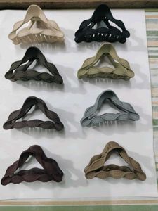 Abstract Wave Hair Claw Clips