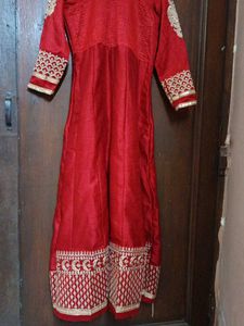 Embroidered Ankle Length Ethinic Gown