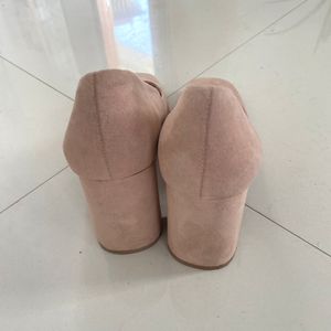 H&amp;M Nude Block Heel Size EU 39
