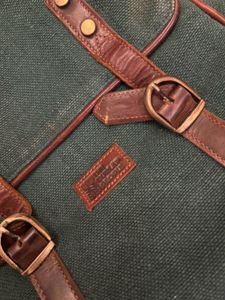 Green Canvas Laptop Backpack