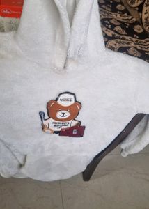 White Fur Hoddie