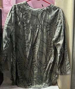 Women Olive Long Top