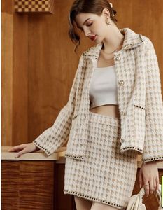 Warm tweed Set with Bow