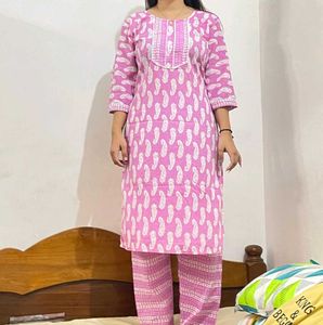 Cotton Kurti Set✨