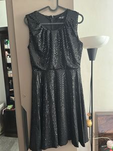 Little black sequinned dress
