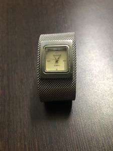 Baohe Vintage Silver Tone Mesh Band Watch