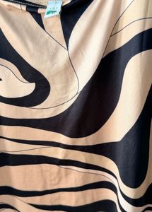 Patterned Bodycon Mini Dress