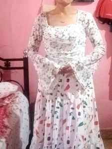 Floral Corset Top &amp; Jhanvi - skirt