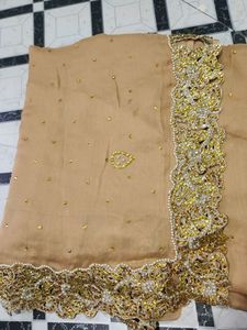 Beautiful Nude Saree Perfect For Weddings Parties