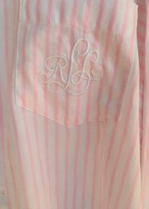 vintage ralph Lauren Striped Pink Shirt