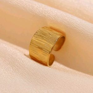 Gold Textured Statement Ring