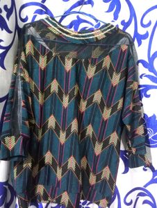 Balck Short Sleeved Blouse Top