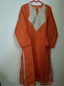 Beautiful Orange And Purple Kurtas