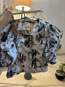 Zara Marble Print Top