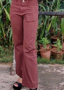Brown Straight Jeans