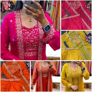 Elegant Orange Kurta Set