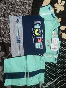 Boys T Shirt With Half Pant