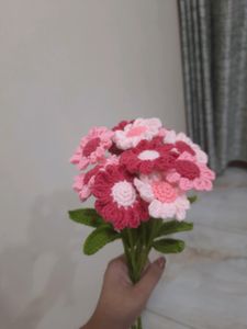 crochet flower set of 10