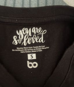 Printed Black T-shirt