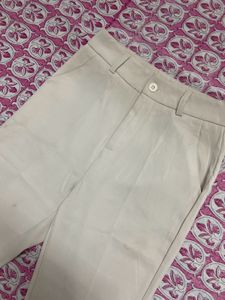 Flared Beige Pants