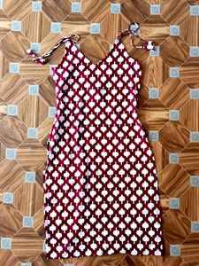 Patterned Mini Dress