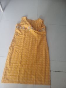 Yellow Embroidered Dress