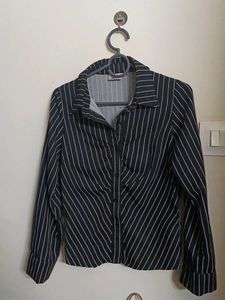 Striped Button-Down Shirt