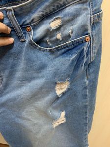 NOISY MAY Distressed Denim Shorts