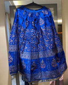 Blue Printed Skirt From Jaipur
