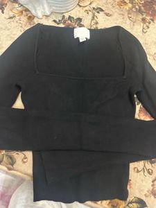 h&amp;m square neck top