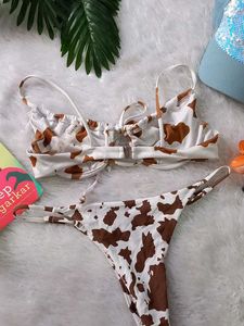 SHEIN Moo-moo 🐄 Prints Cutest Bikini Set 👙
