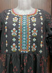 Beautiful Dark Grey Kurta