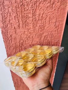 Gold Decorative Tea Light Holders (Set of 12)