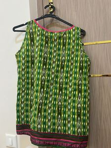 Green Print Top From Laabha