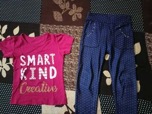 T-shirt And Pant Set For Girls