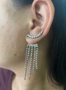 Sparkling Rhinestone Dangle Earrings
