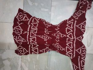 Maroon Top For Causal Clg Wear 🥰🥰