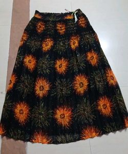 Floral Print Maxi Skirt