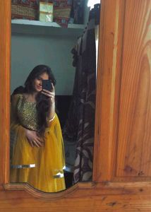 Elegant Yellow Indian Dress
