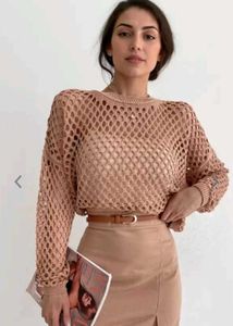 Crochet Knit Top