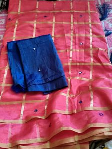 MIRROR WORK SAREE