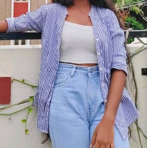 TRENDING Blue Stripped Shirt