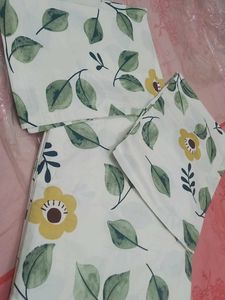 Flower Printed Double Bedsheet