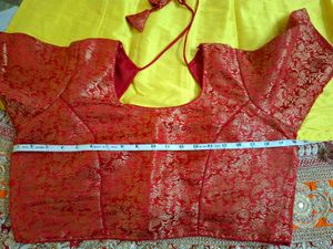 Bespoke Bridal Raw Silk Lehenga Bust 40 inch