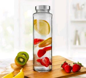 Glass Water Bottles ( Set Of 2)
