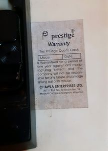 Prestige Wall Clock