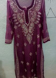 Elegant Chikankari Kurta with inner