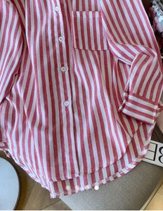 Mango - Striped Long Sleeve Button-Down Shirt